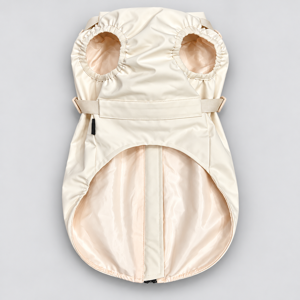 Hunde Regenmantel creme-gold