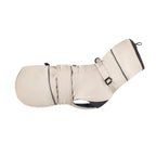 Hundemantel "Norway" beige mit integriertem Halsband