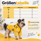Hunde Regenmantel "Seehund" gelb