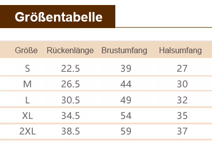 Hundemantel mit Geschirr Pfoten
