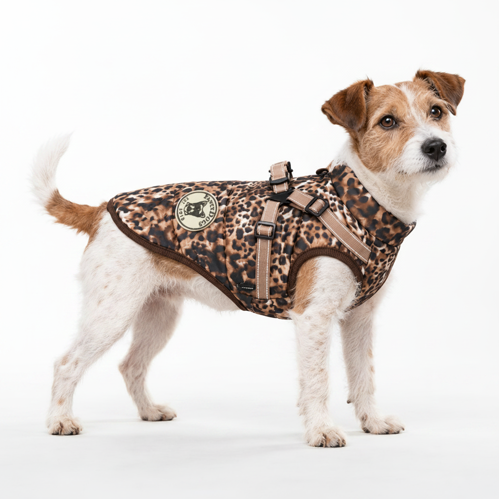 Hundemantel mit Geschirr Leo