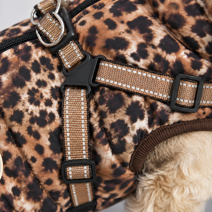 Hundemantel mit Geschirr Leo