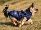 Hundemantel mit Geschirr navy
