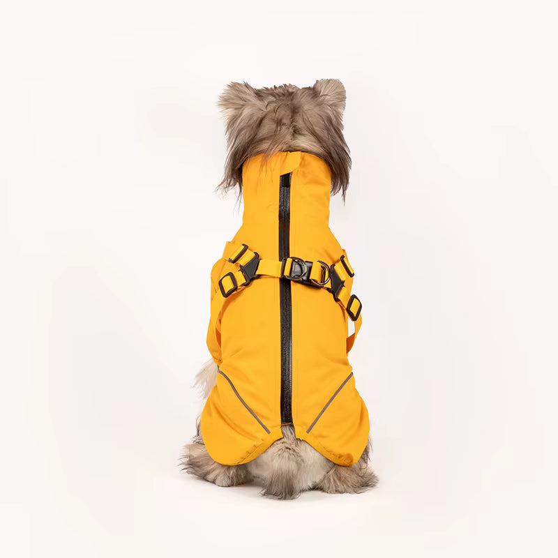 Hunde Regenmantel gelb