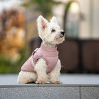 Hundemantel mit Geschirr rosé
