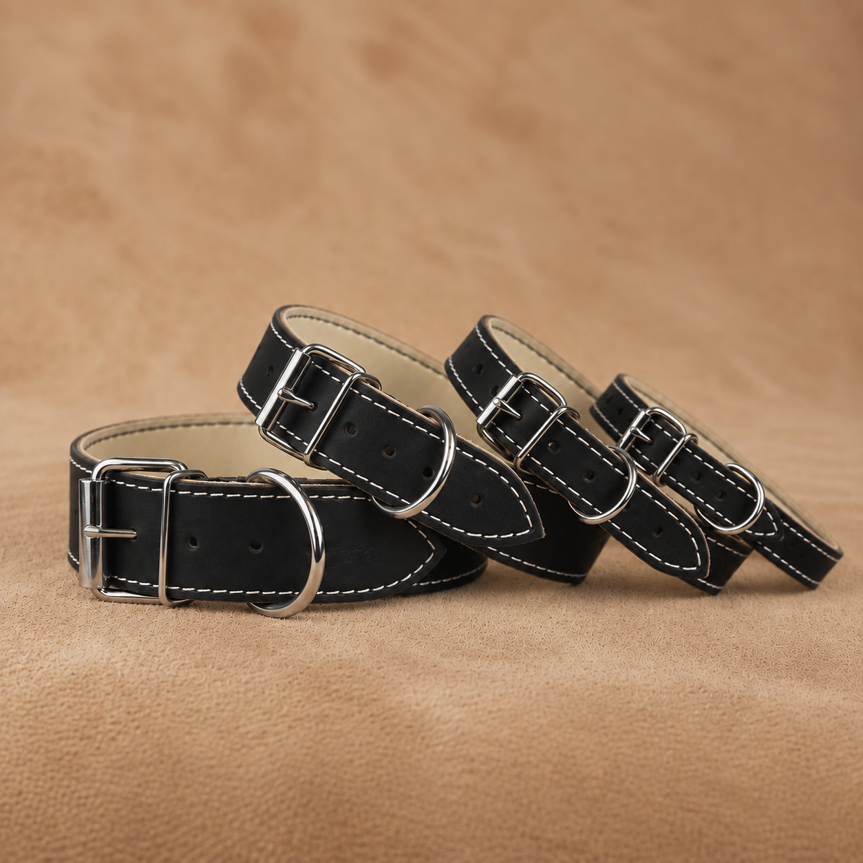 Halsband Schwarz/Kontrast