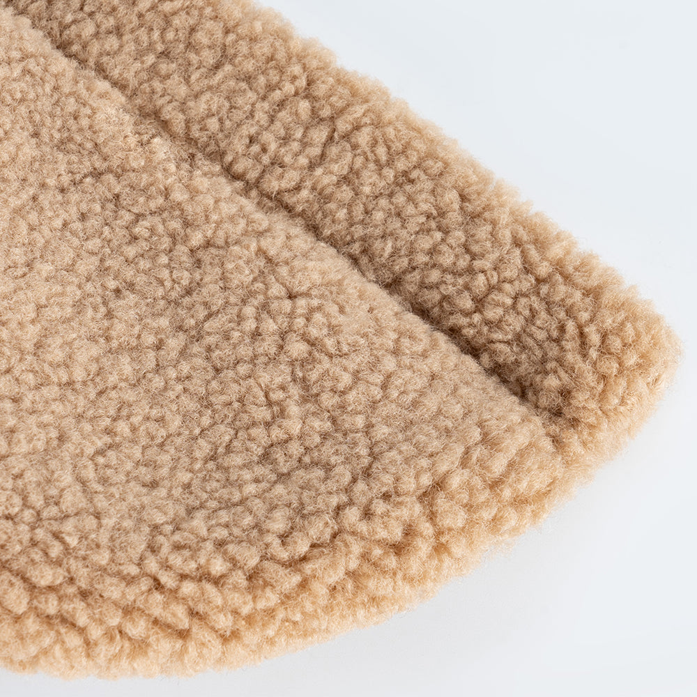 Hundemantel mit Geschirr Sherpa beige