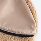 Hundemantel mit Geschirr Sherpa beige